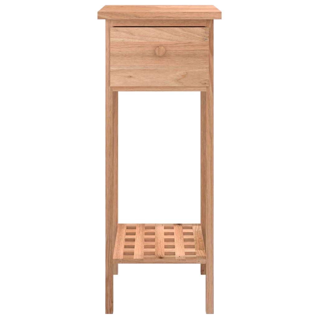 vidaXL Masă laterală cu sertar, 25x25x60 cm, lemn masiv de nuc vidaXL Masă laterală cu sertar, 25x25x60 cm, lemn masiv de nuc