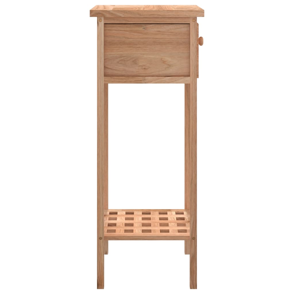 vidaXL Masă laterală cu sertar, 25x25x60 cm, lemn masiv de nuc vidaXL Masă laterală cu sertar, 25x25x60 cm, lemn masiv de nuc