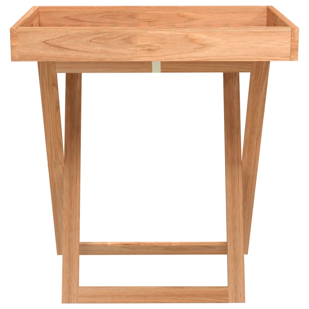 vidaXL Masă pliantă cu tavă, 52x36x56,5 cm, lemn masiv de nuc vidaXL Masă pliantă cu tavă, 52x36x56,5 cm, lemn masiv de nuc