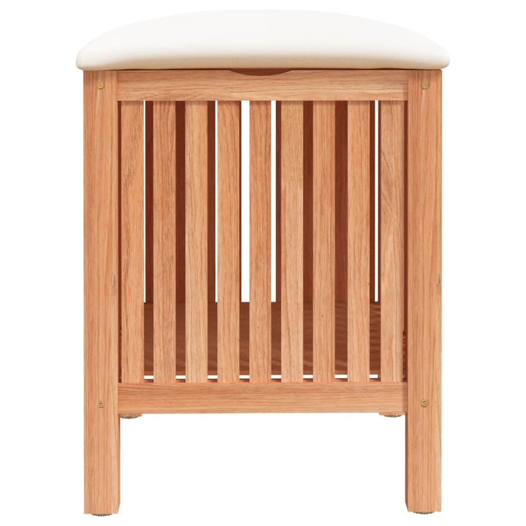 vidaXL Taburet de baie, 40,5x40x52 cm, lemn masiv de nuc vidaXL Taburet de baie, 40,5x40x52 cm, lemn masiv de nuc