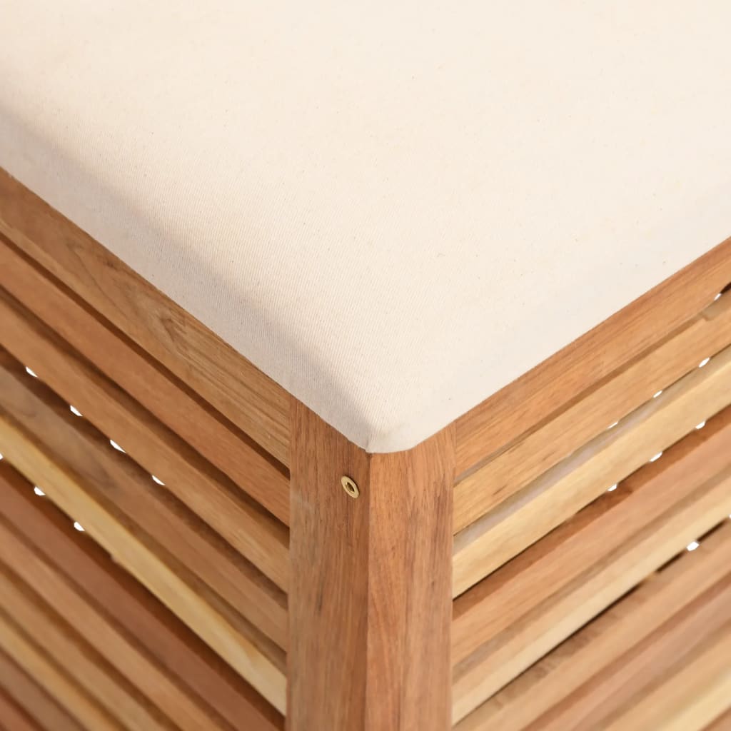 vidaXL Taburet de baie, 40,5x40,5x56 cm, lemn masiv de nuc vidaXL Taburet de baie, 40,5x40,5x56 cm, lemn masiv de nuc