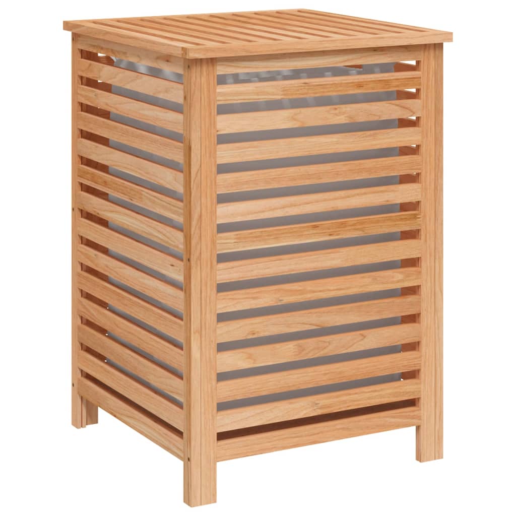 vidaXL Coș de rufe, 45x45x65 cm, lemn masiv de nuc vidaXL Coș de rufe, 45x45x65 cm, lemn masiv de nuc
