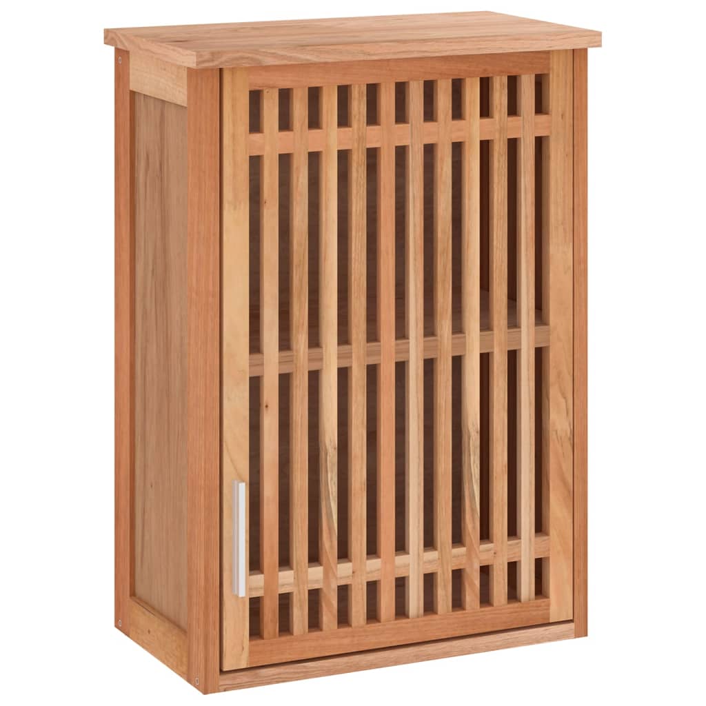 vidaXL Dulap de baie montat pe perete, 42x23x60 cm, lemn masiv de nuc