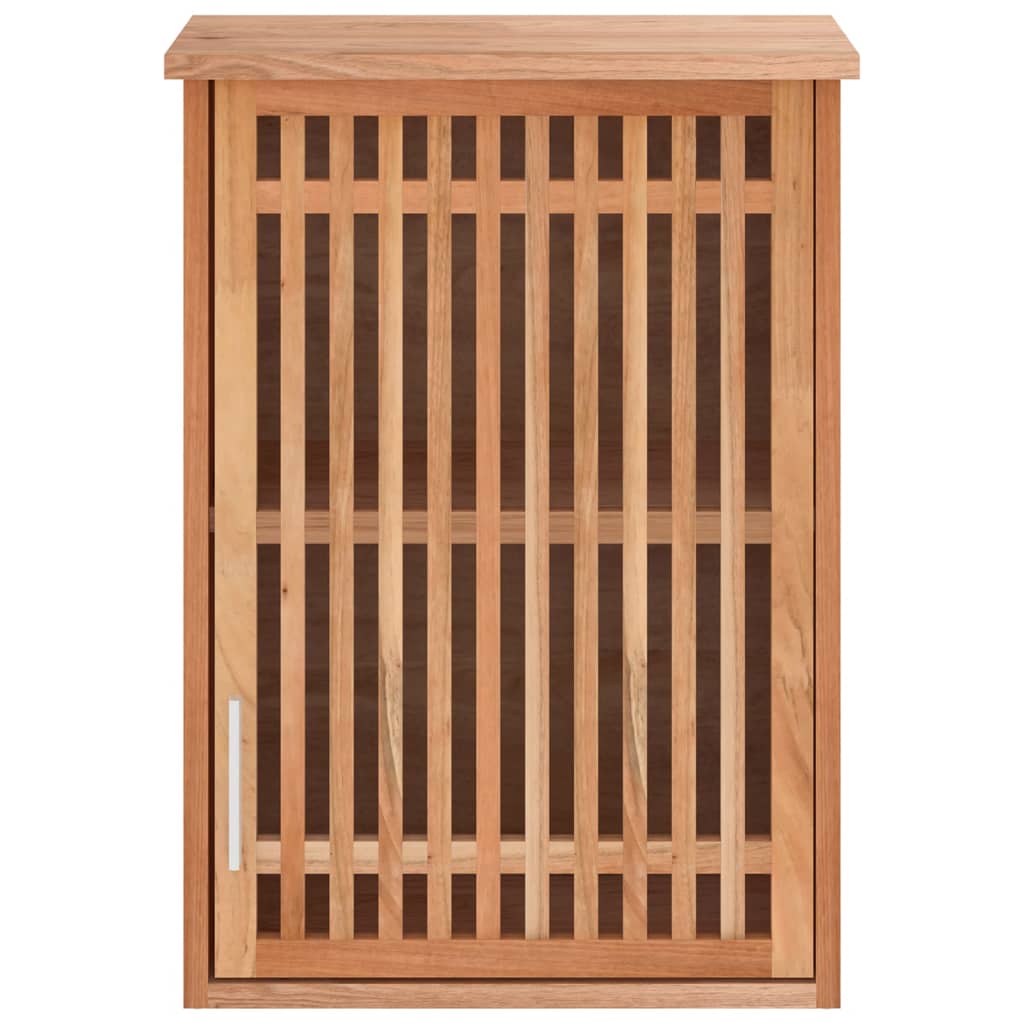 vidaXL Dulap de baie montat pe perete, 42x23x60 cm, lemn masiv de nuc