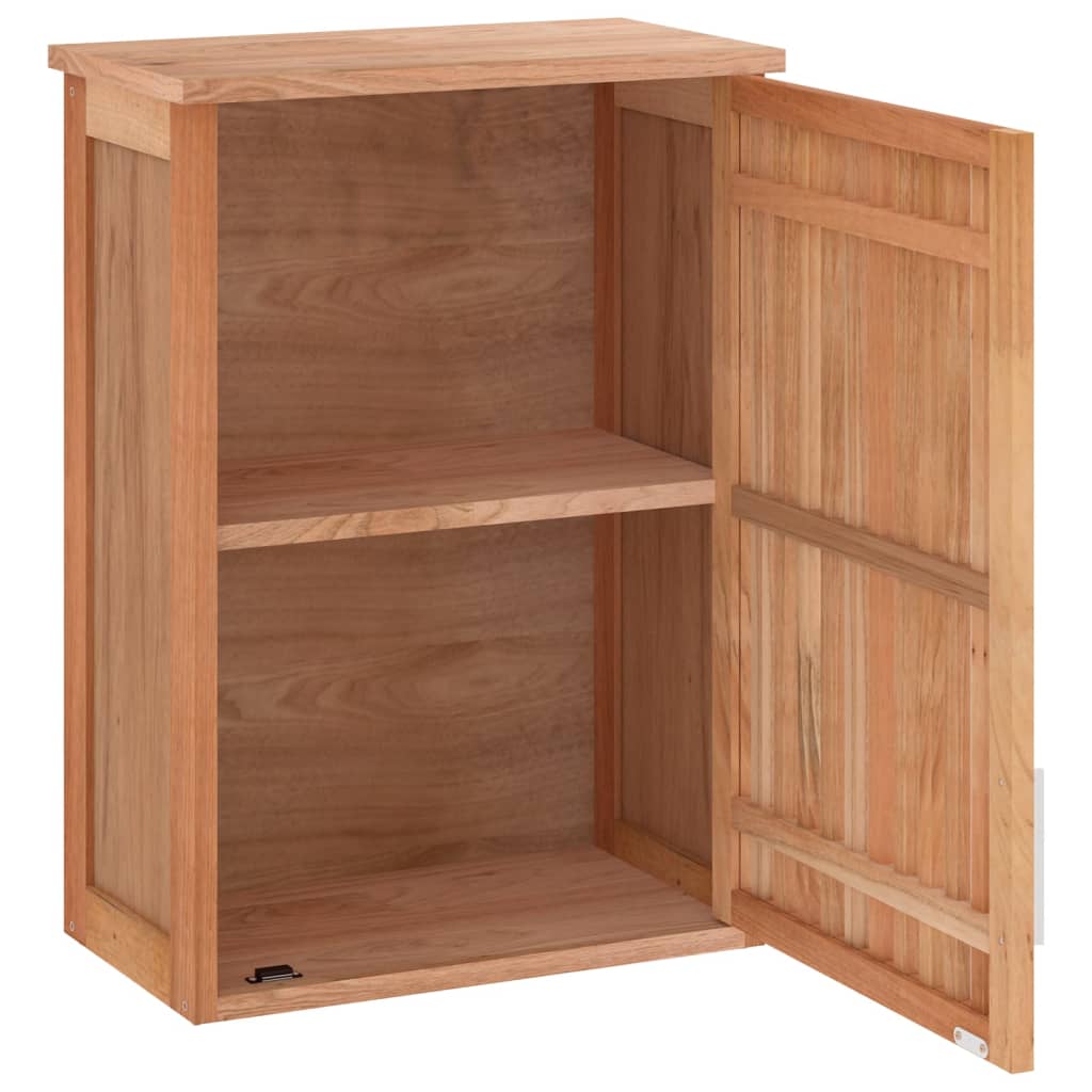 vidaXL Dulap de baie montat pe perete, 42x23x60 cm, lemn masiv de nuc