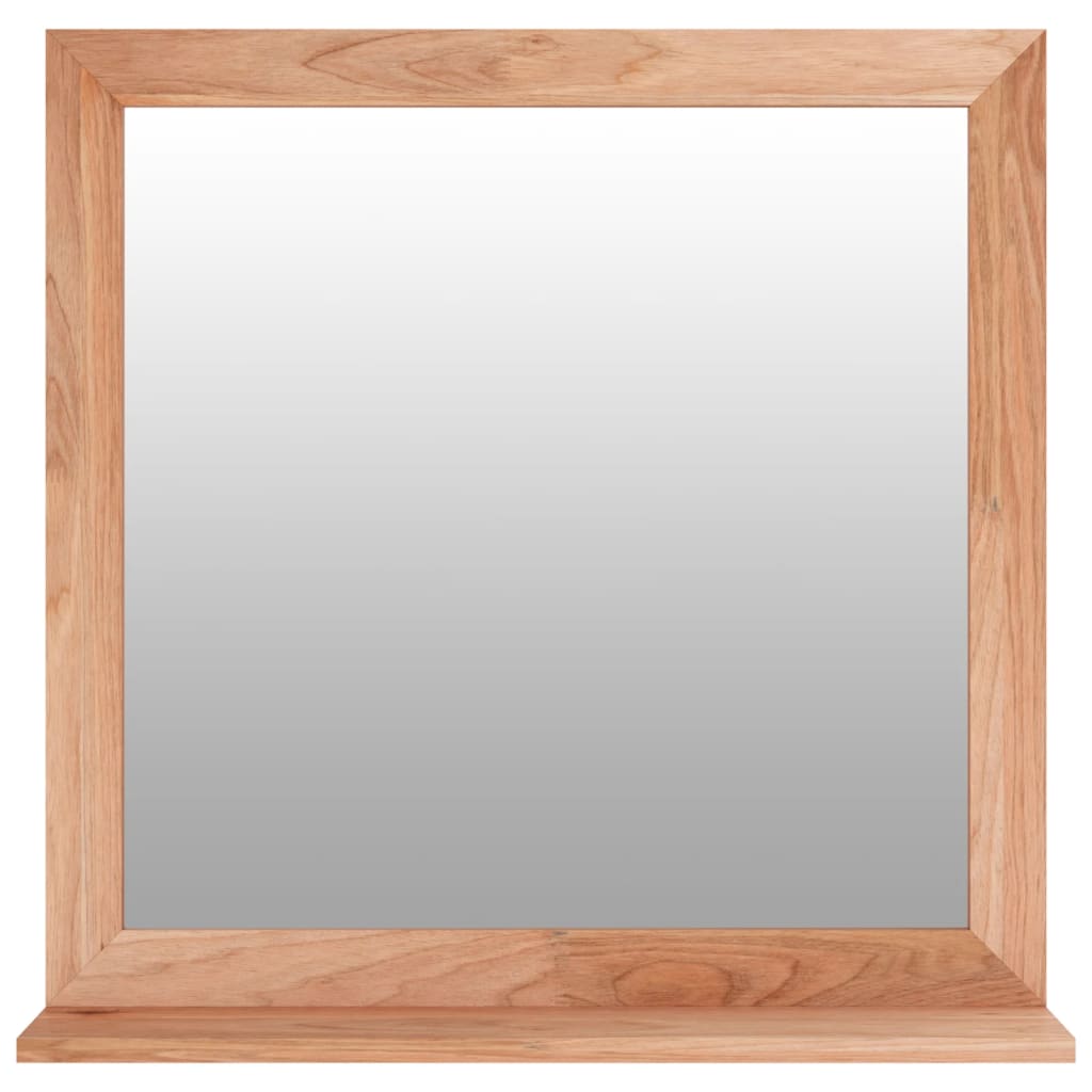 vidaXL Oglindă de perete, 55x55 cm, lemn masiv de nuc vidaXL Oglindă de perete, 55x55 cm, lemn masiv de nuc