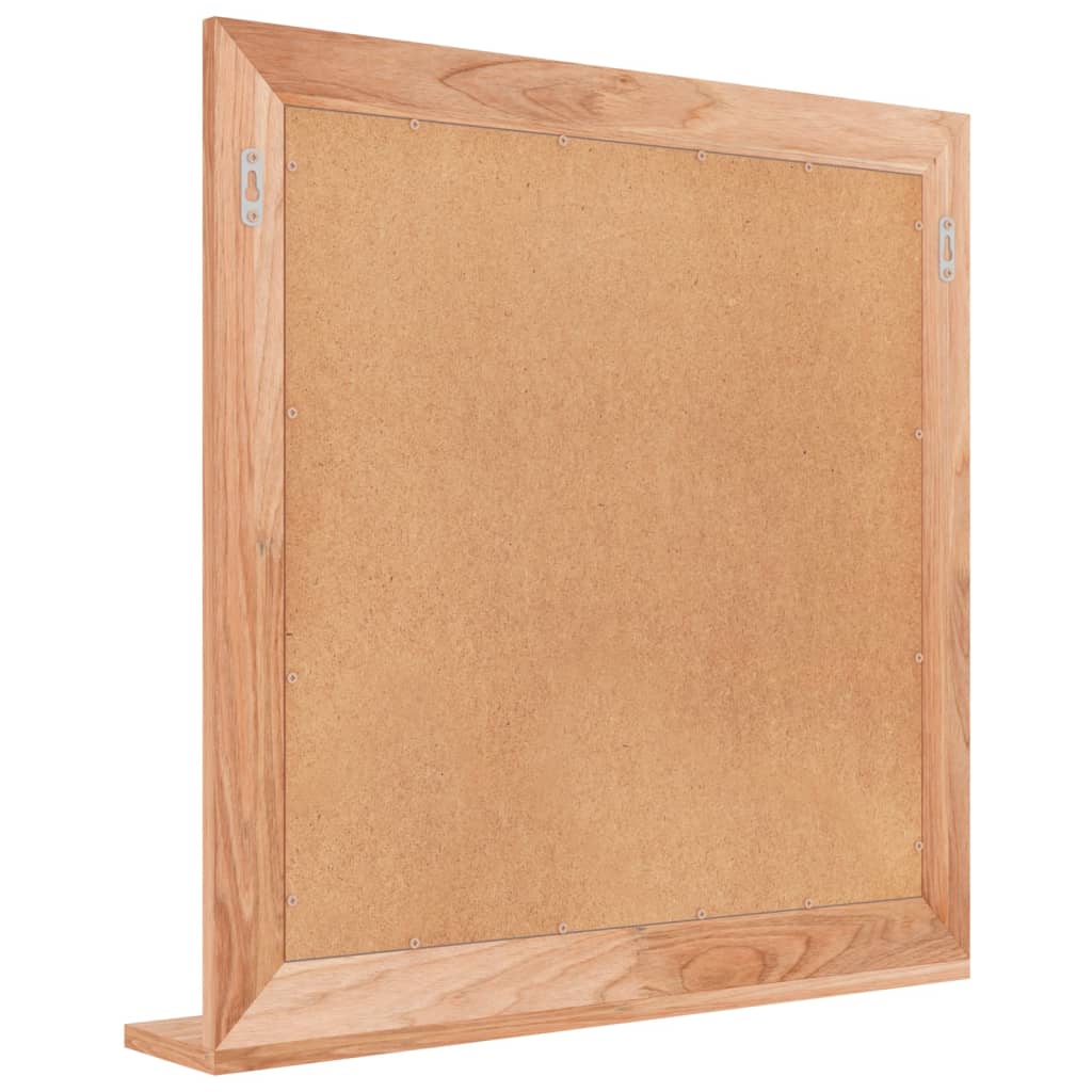 vidaXL Oglindă de perete, 55x55 cm, lemn masiv de nuc vidaXL Oglindă de perete, 55x55 cm, lemn masiv de nuc