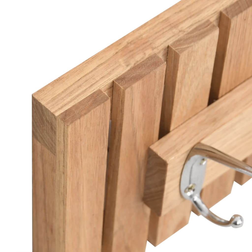 vidaXL Cuier de perete, 42x8,5x14 cm, lemn masiv de nuc vidaXL Cuier de perete, 42x8,5x14 cm, lemn masiv de nuc
