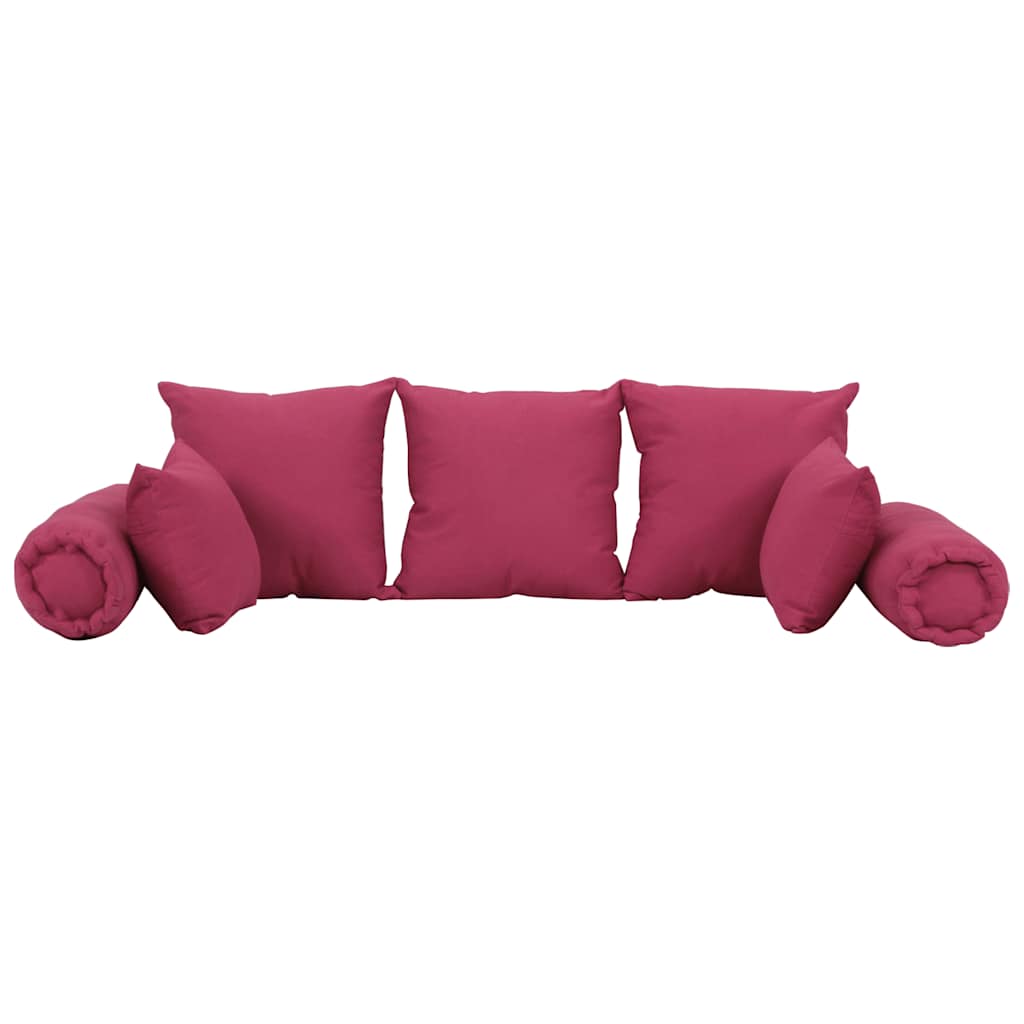 vidaXL Set de perne decorative, 7 piese, roz, material textil vidaXL Set de perne decorative, 7 piese, roz, material textil