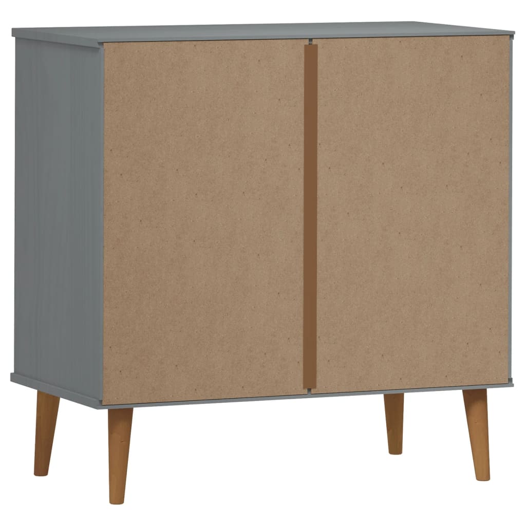 vidaXL Dulap cu sertare „MOLDE”, gri, 80x40x80 cm, lemn masiv de pin vidaXL Dulap cu sertare „MOLDE”, gri, 80x40x80 cm, lemn masiv de pin