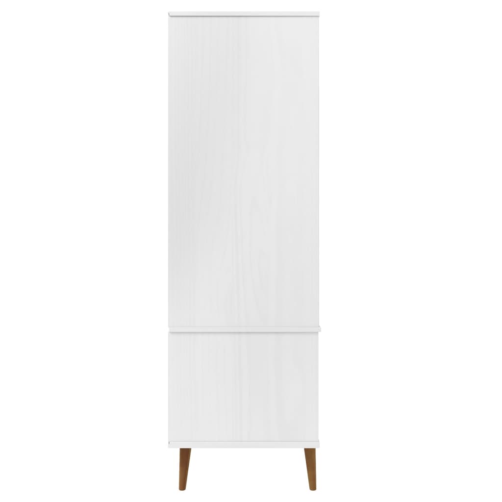 vidaXL Șifonier "MOLDE", alb, 90x55x175 cm, lemn masiv de pin vidaXL Șifonier "MOLDE", alb, 90x55x175 cm, lemn masiv de pin