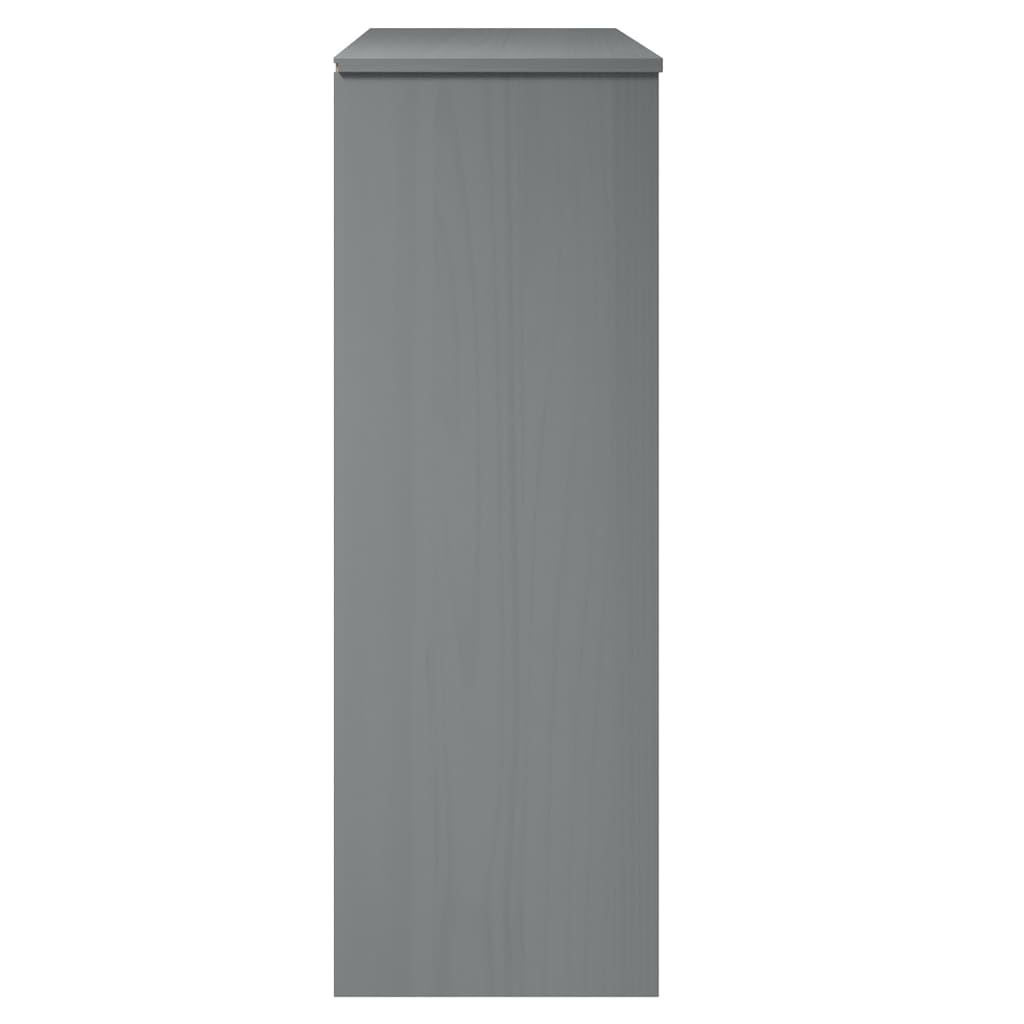 vidaXL Rafturi superioare dulap înalt, gri, 90x35x100 cm, lemn de pin