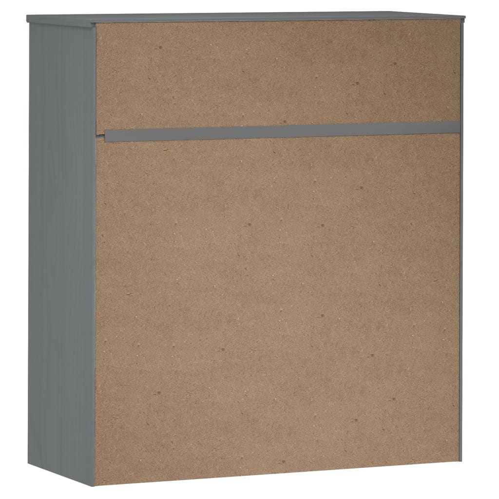 vidaXL Rafturi superioare dulap înalt, gri, 90x35x100 cm, lemn de pin