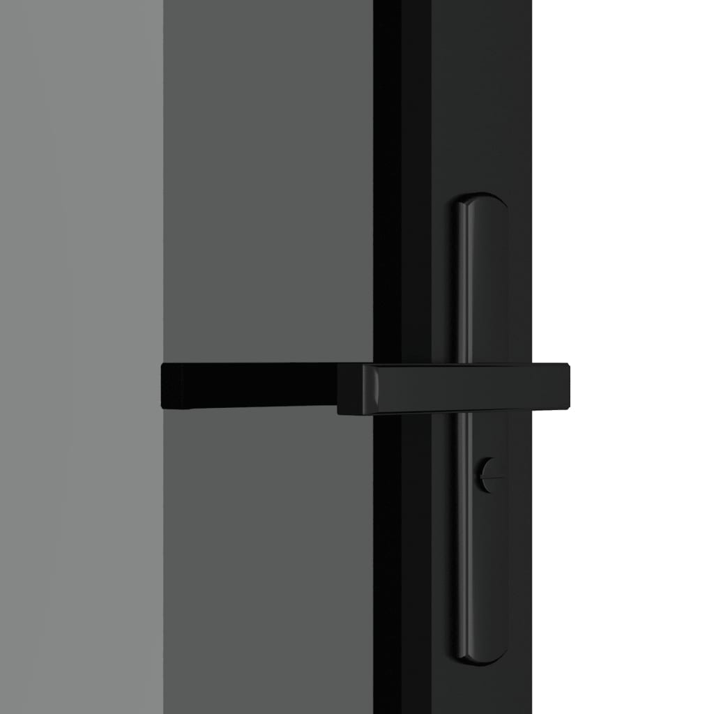 vidaXL Ușă de interior, 102,5x201,5 cm, Negru, sticlă ESG și aluminiu vidaXL Ușă de interior, 102,5x201,5 cm, Negru, sticlă ESG și aluminiu