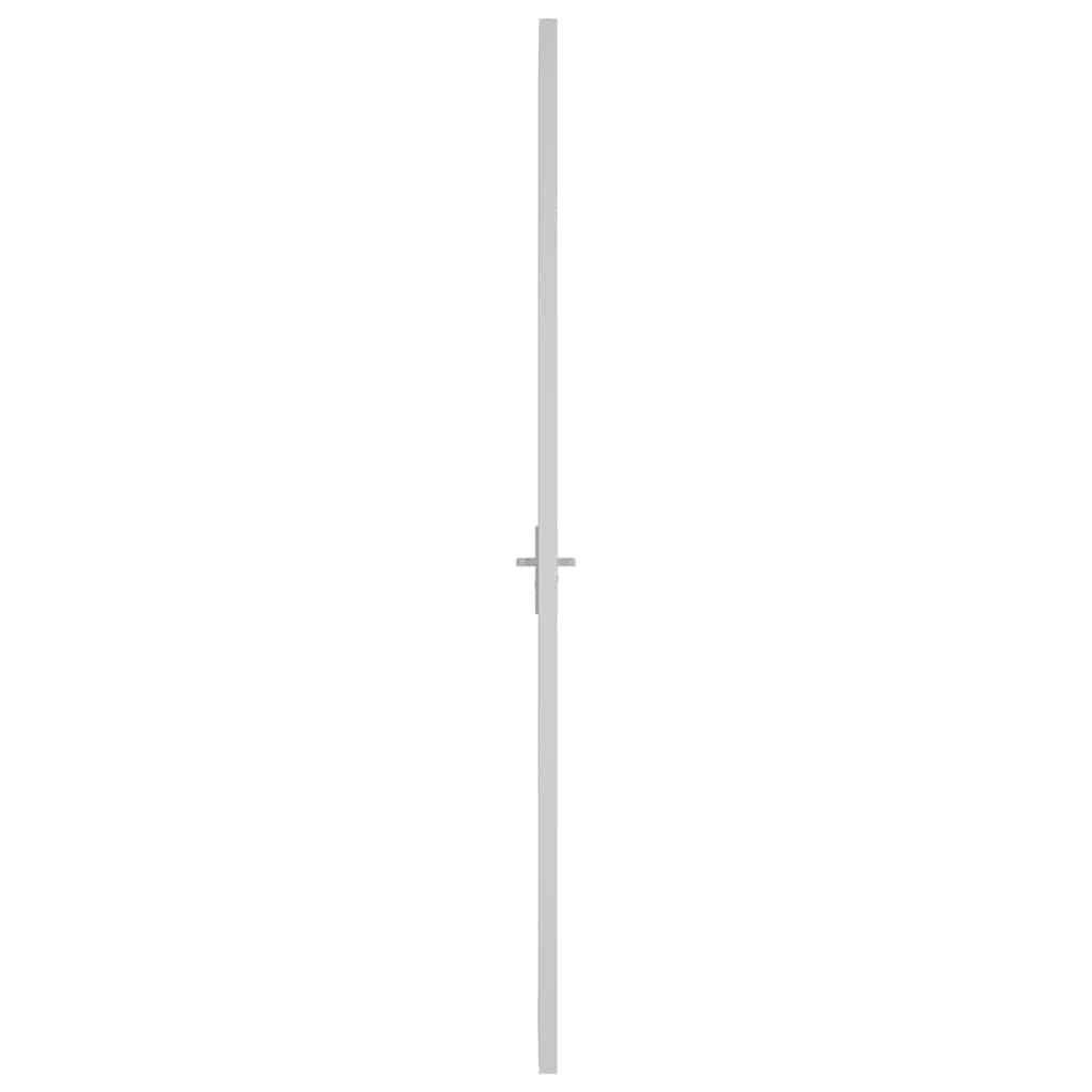 vidaXL Ușă de interior, 93x201,5 cm, alb, sticlă ESG și aluminiu
