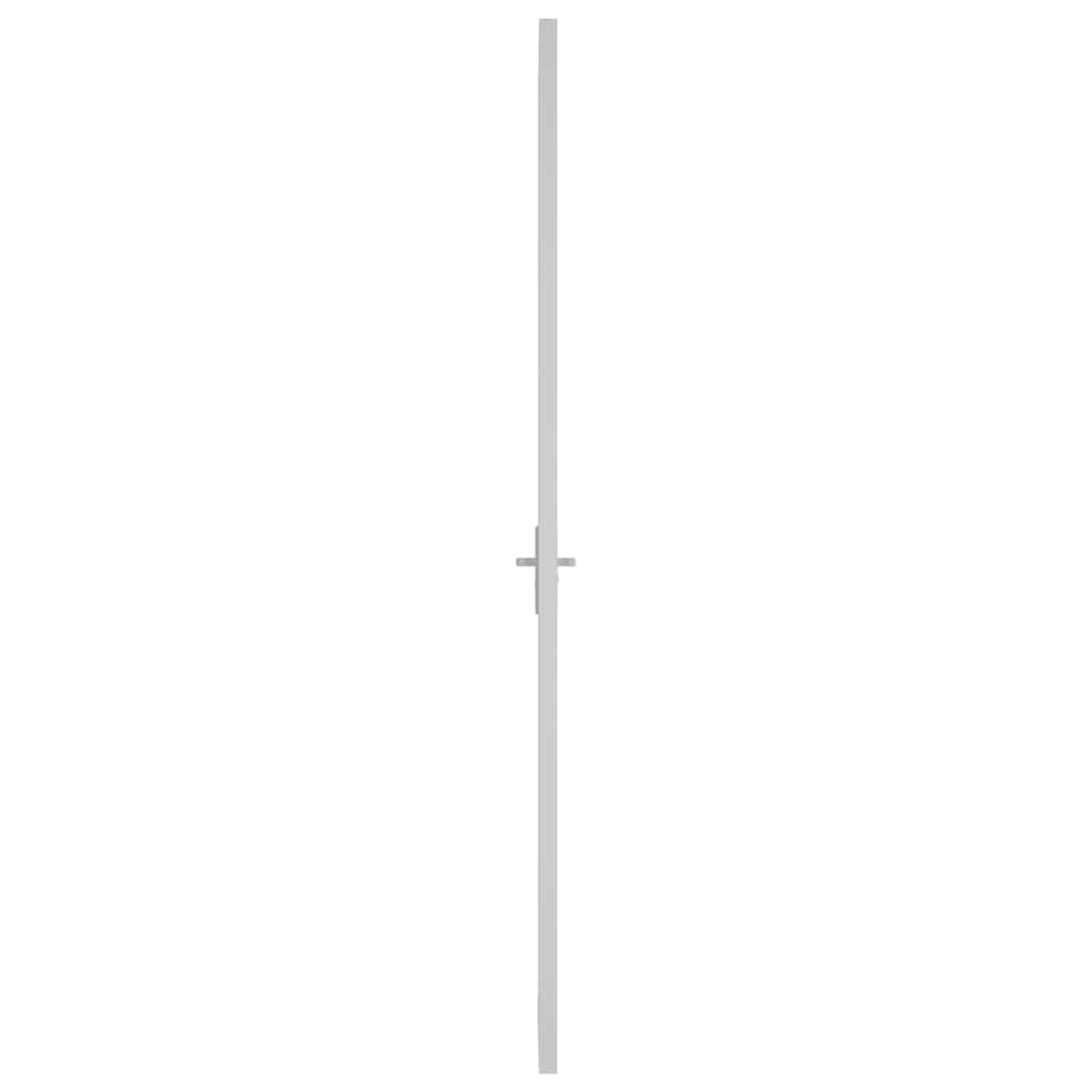 vidaXL Ușă de interior, 102,5x201,5 cm, alb, sticlă ESG și aluminiu vidaXL Ușă de interior, 102,5x201,5 cm, alb, sticlă ESG și aluminiu