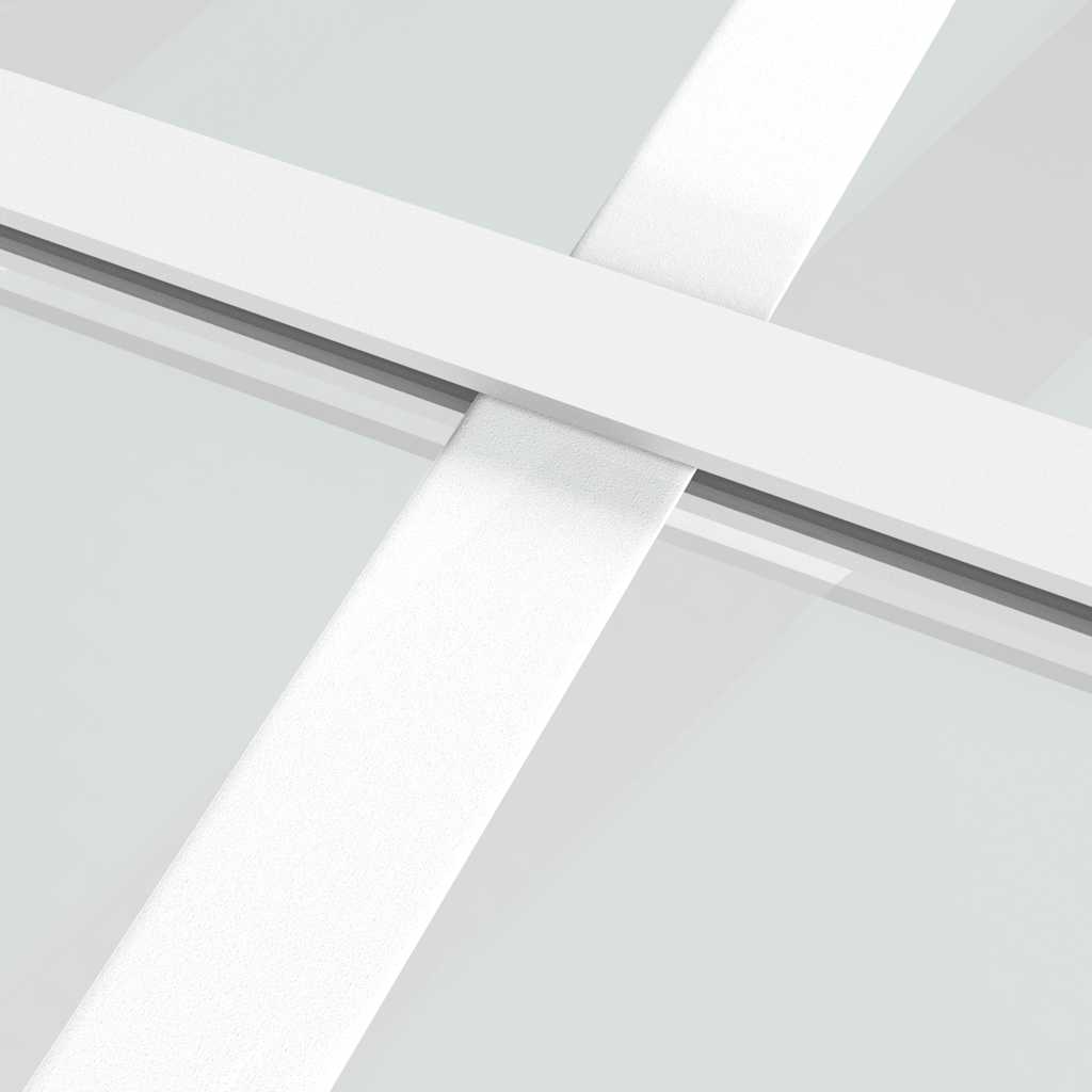 vidaXL Ușă de interior, 102,5x201,5 cm, alb, sticlă ESG și aluminiu vidaXL Ușă de interior, 102,5x201,5 cm, alb, sticlă ESG și aluminiu