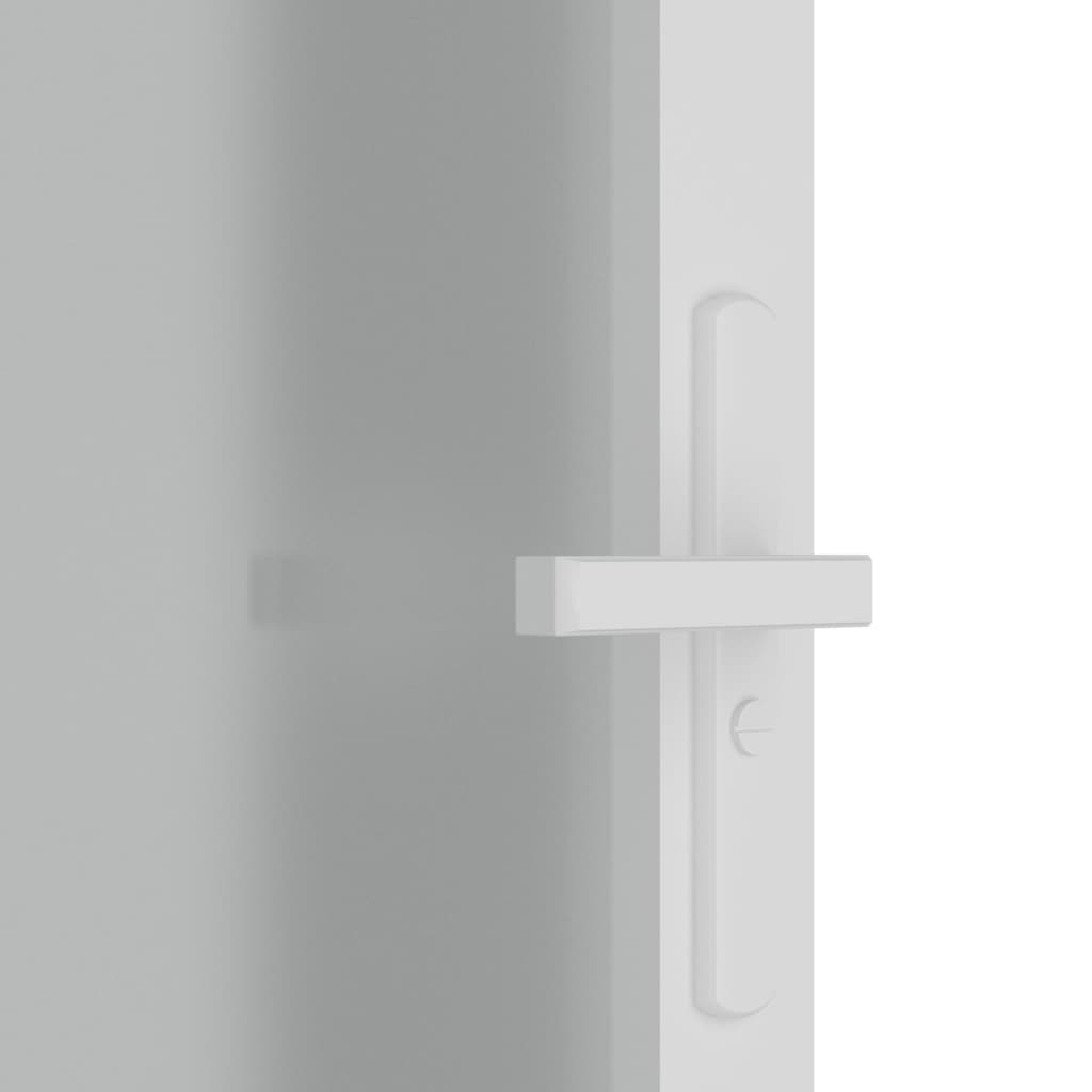 vidaXL Ușă de interior, 76x201,5 cm, alb, sticlă mată și aluminiu vidaXL Ușă de interior, 76x201,5 cm, alb, sticlă mată și aluminiu
