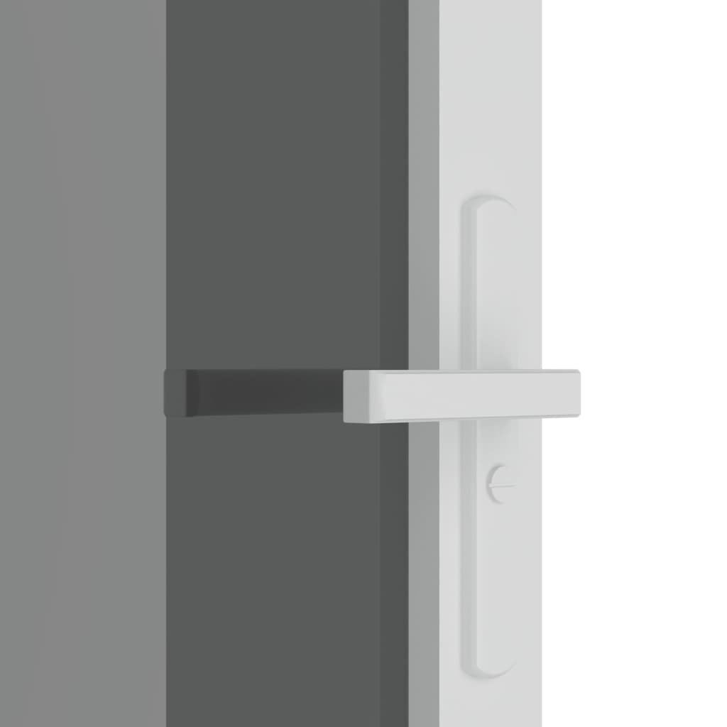 vidaXL Ușă de interior, 102,5x201,5 cm, alb, sticlă ESG și aluminiu vidaXL Ușă de interior, 102,5x201,5 cm, alb, sticlă ESG și aluminiu