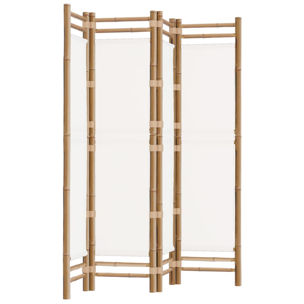 vidaXL Separator de cameră pliabil cu 4 panouri 160 cm bambus și pânză vidaXL Separator de cameră pliabil cu 4 panouri 160 cm bambus și pânză