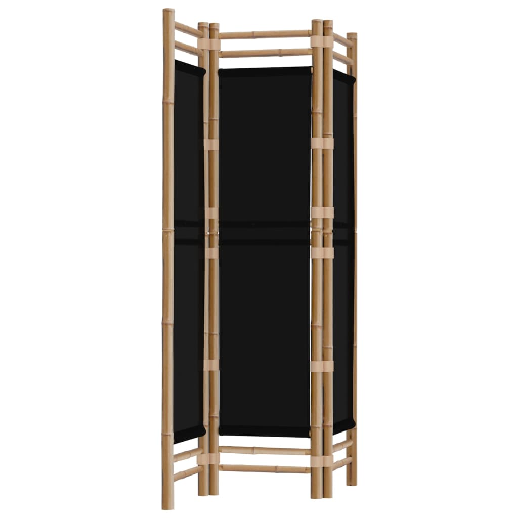 vidaXL Separator de cameră pliabil cu 3 panouri 120 cm bambus și pânză vidaXL Separator de cameră pliabil cu 3 panouri 120 cm bambus și pânză