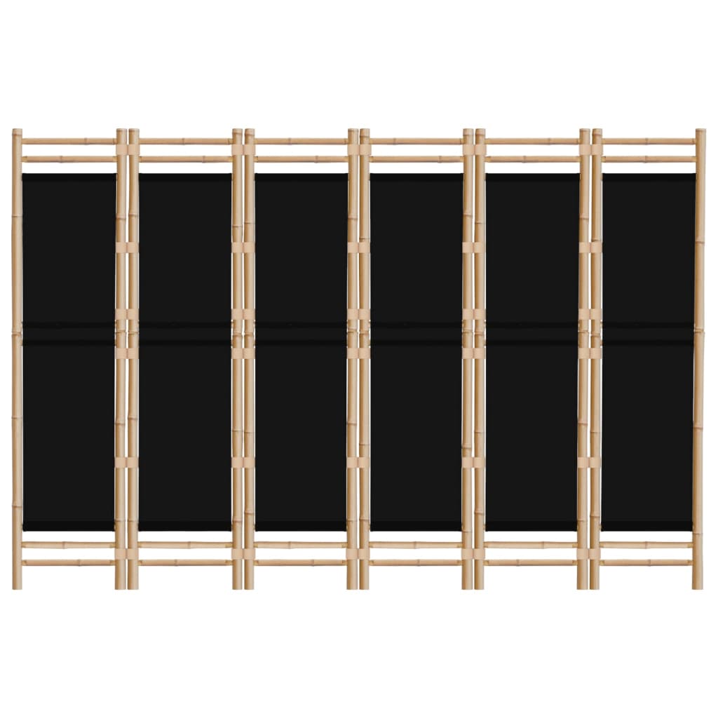 vidaXL Separator de cameră pliabil cu 6 panouri 240 cm bambus și pânză vidaXL Separator de cameră pliabil cu 6 panouri 240 cm bambus și pânză