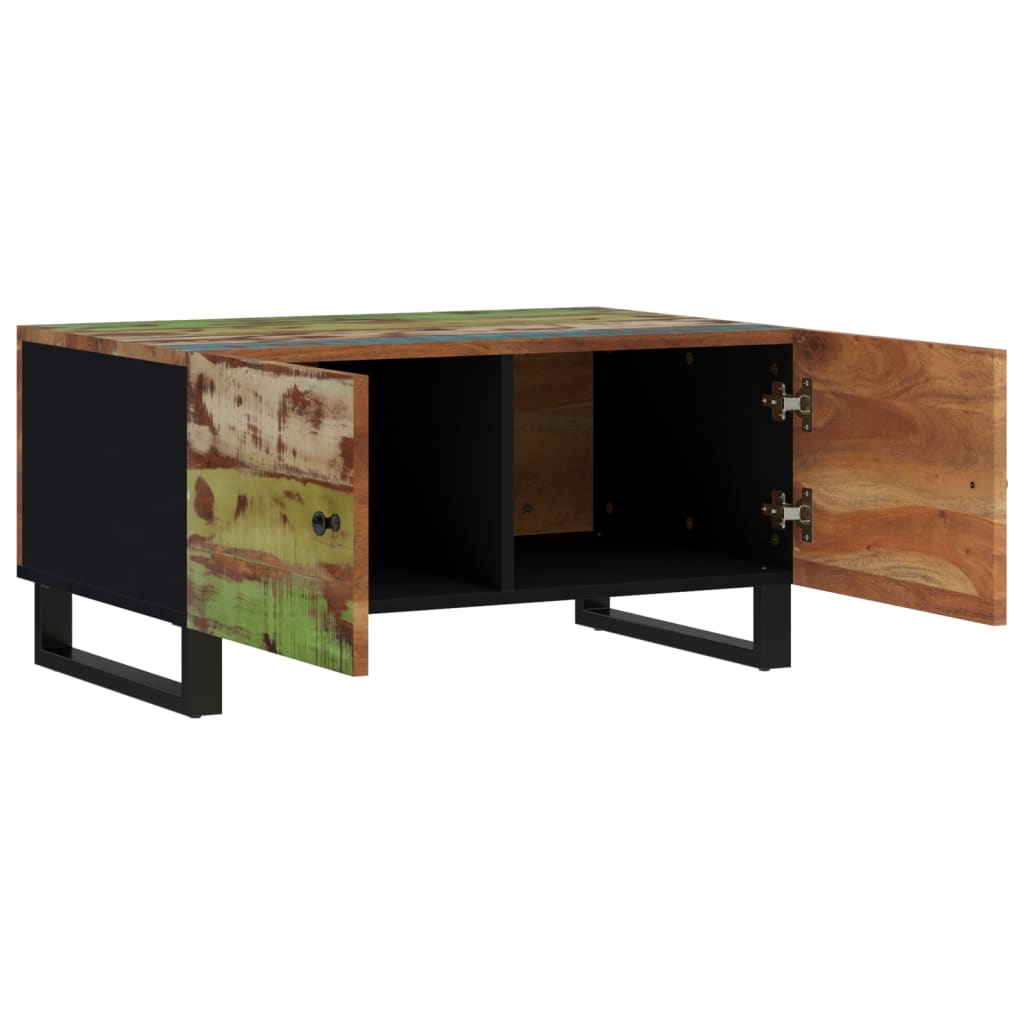 vidaXL Măsuță de cafea, 80x50x40 cm lemn masiv reciclat/lemn prelucrat vidaXL Măsuță de cafea, 80x50x40 cm lemn masiv reciclat/lemn prelucrat