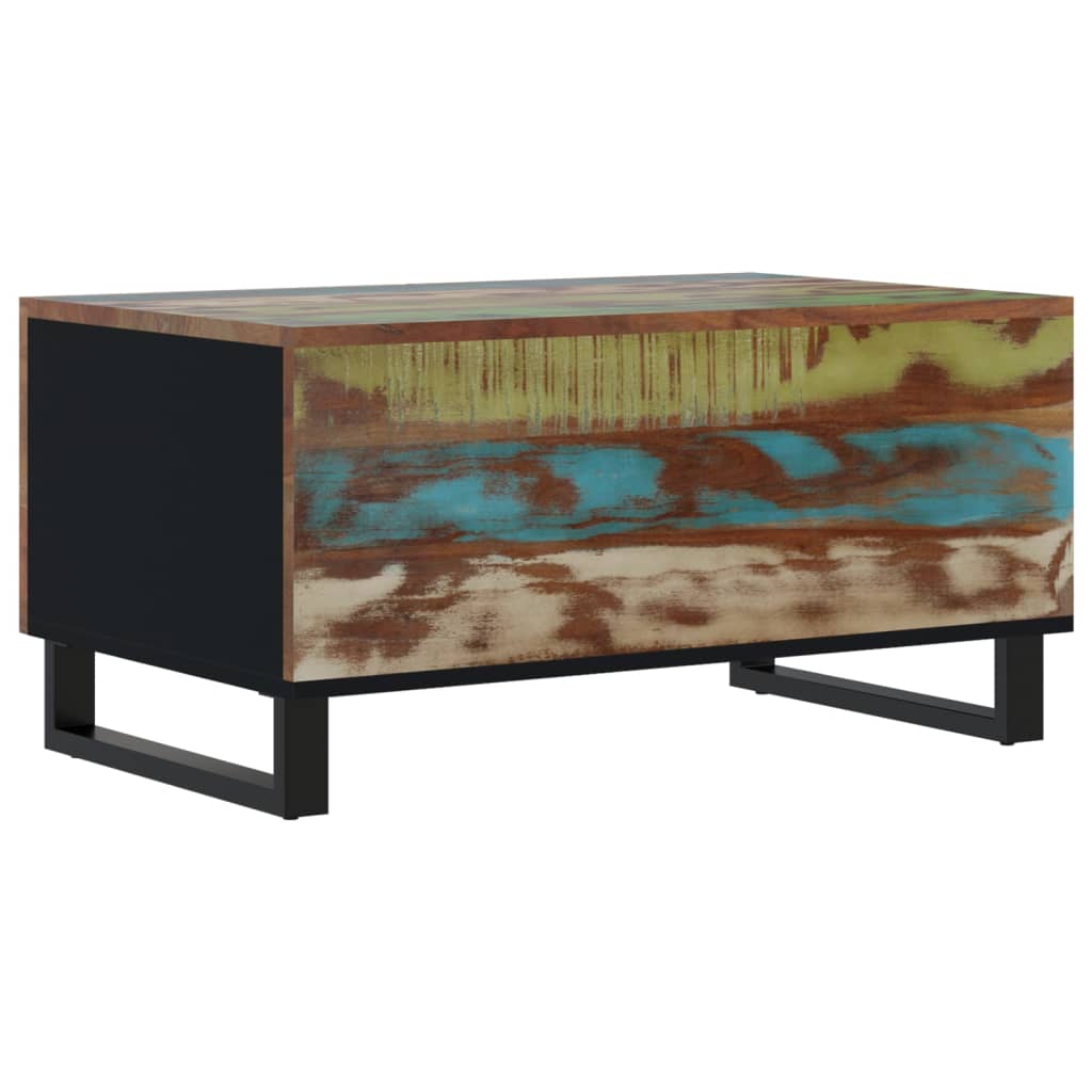 vidaXL Măsuță de cafea, 80x50x40 cm lemn masiv reciclat/lemn prelucrat vidaXL Măsuță de cafea, 80x50x40 cm lemn masiv reciclat/lemn prelucrat