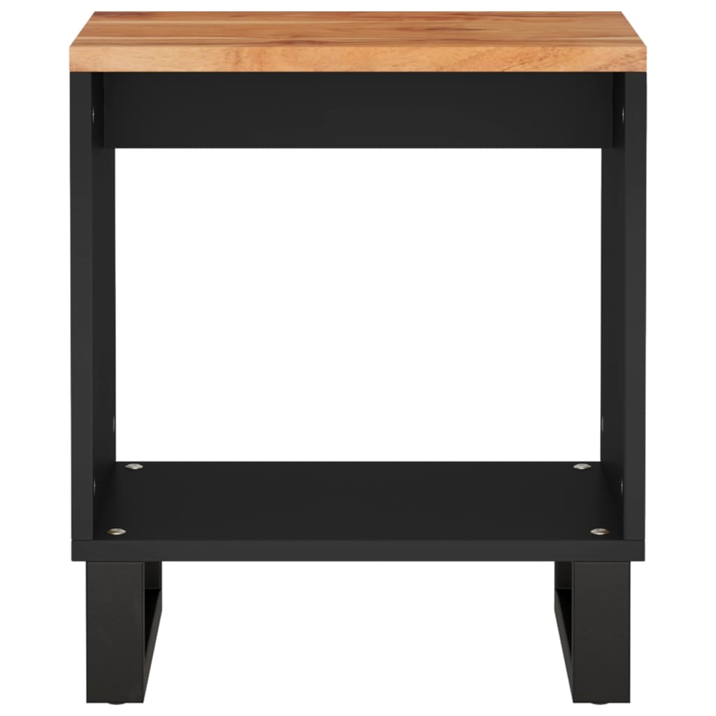 vidaXL Măsuță de cafea, 40x31x46 cm, lemn masiv acacia/lemn prelucrat vidaXL Măsuță de cafea, 40x31x46 cm, lemn masiv acacia/lemn prelucrat