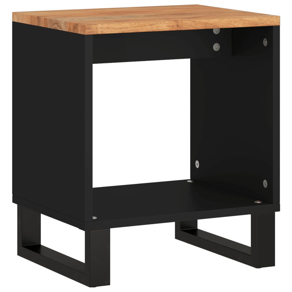 vidaXL Măsuță de cafea, 40x31x46 cm, lemn masiv acacia/lemn prelucrat vidaXL Măsuță de cafea, 40x31x46 cm, lemn masiv acacia/lemn prelucrat