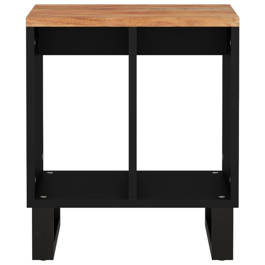 vidaXL Măsuță de cafea, 40x31x46 cm, lemn masiv acacia/lemn prelucrat vidaXL Măsuță de cafea, 40x31x46 cm, lemn masiv acacia/lemn prelucrat