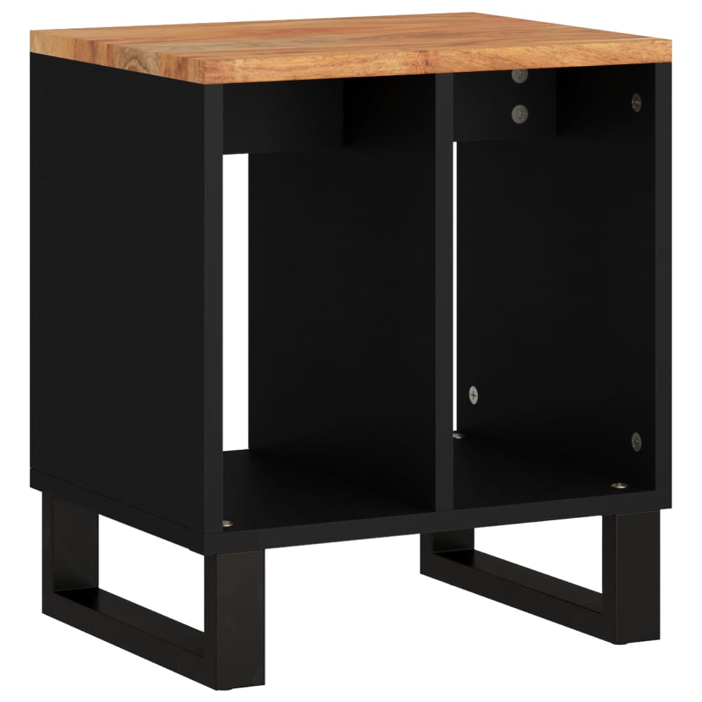 vidaXL Măsuță de cafea, 40x31x46 cm, lemn masiv acacia/lemn prelucrat vidaXL Măsuță de cafea, 40x31x46 cm, lemn masiv acacia/lemn prelucrat