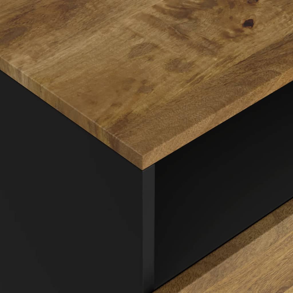vidaXL Noptieră, 50x33x62 cm, lemn masiv mango și lemn prelucrat