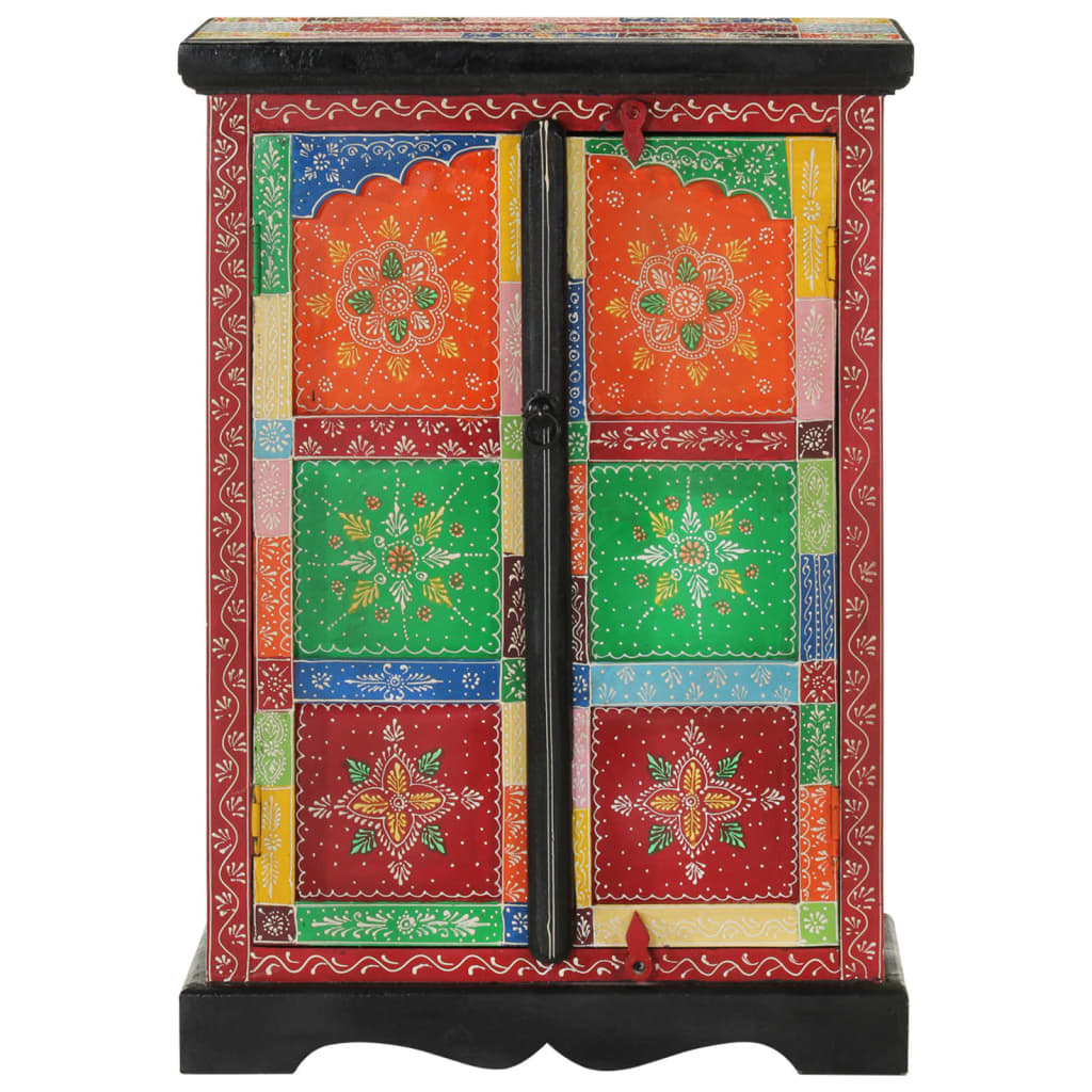 vidaXL Dulap pictată manual cu uși 53x30x75 cm, lemn masiv de mango vidaXL Dulap pictată manual cu uși 53x30x75 cm, lemn masiv de mango