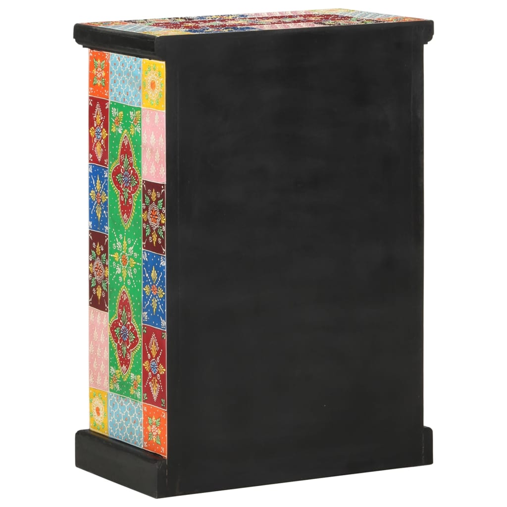 vidaXL Dulap pictată manual cu uși 53x30x75 cm, lemn masiv de mango vidaXL Dulap pictată manual cu uși 53x30x75 cm, lemn masiv de mango