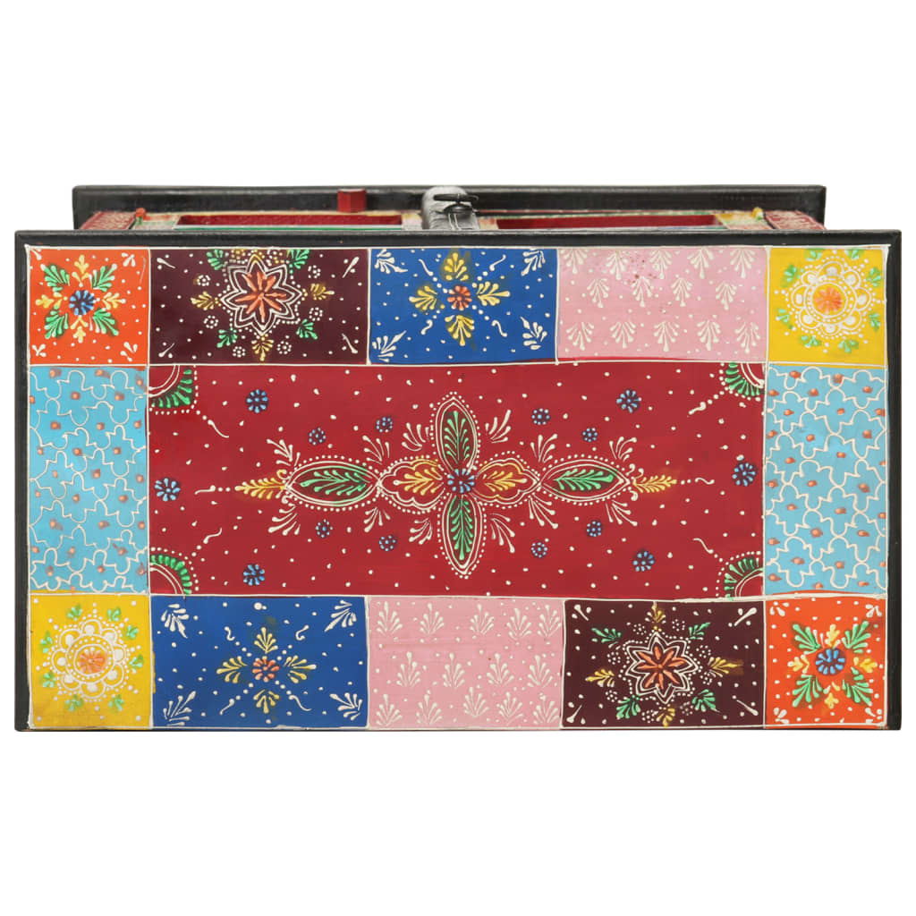 vidaXL Dulap pictată manual cu uși 53x30x75 cm, lemn masiv de mango vidaXL Dulap pictată manual cu uși 53x30x75 cm, lemn masiv de mango