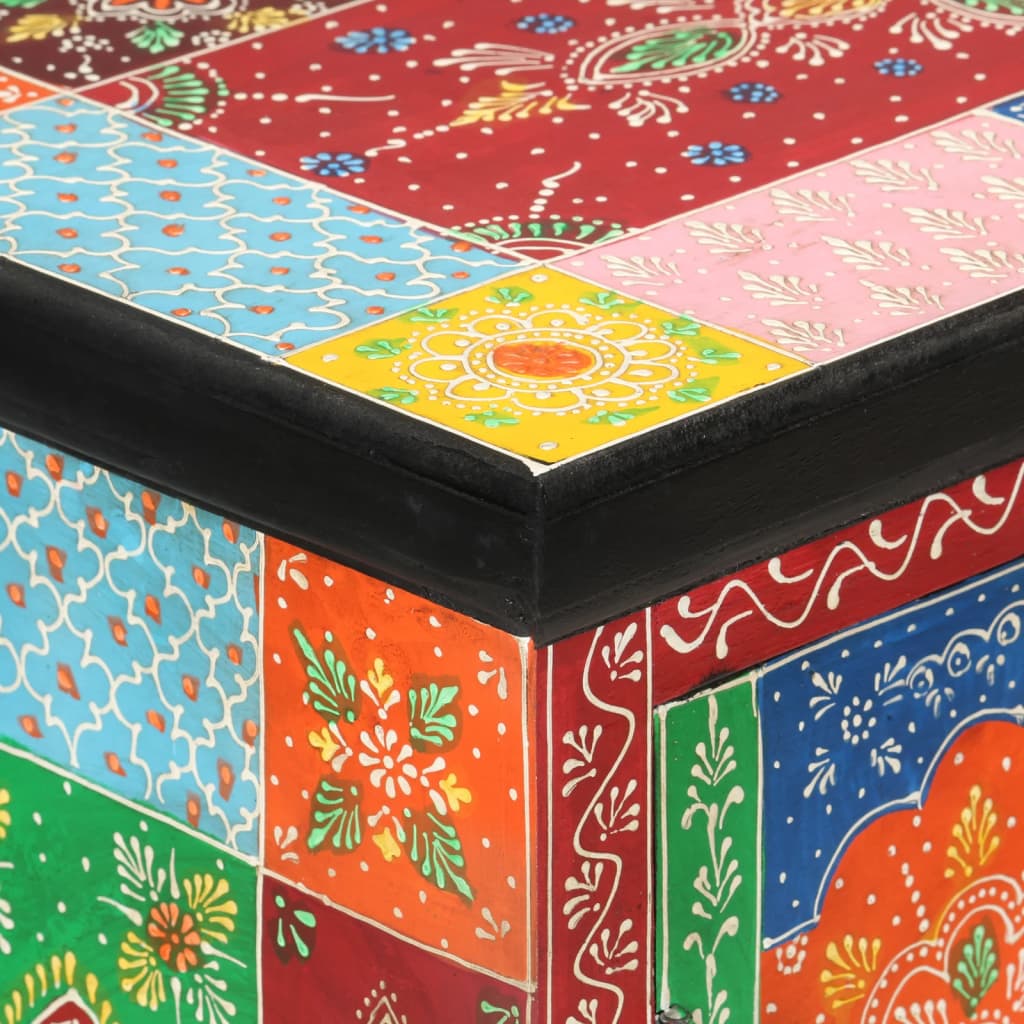 vidaXL Dulap pictată manual cu uși 53x30x75 cm, lemn masiv de mango vidaXL Dulap pictată manual cu uși 53x30x75 cm, lemn masiv de mango