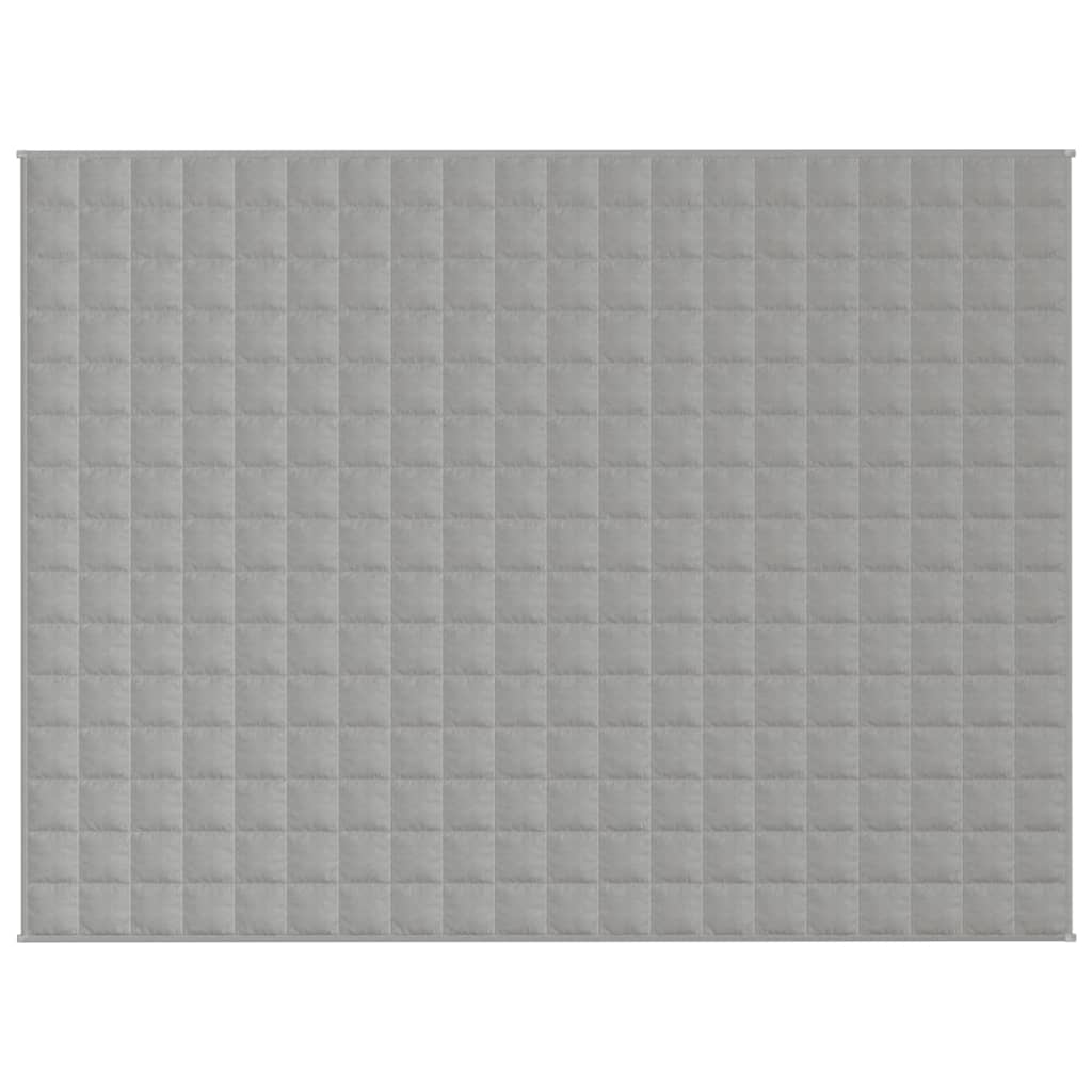 vidaXL Pătură cu greutăți, gri, 150x200 cm, 11 kg, material textil vidaXL Pătură cu greutăți, gri, 150x200 cm, 11 kg, material textil
