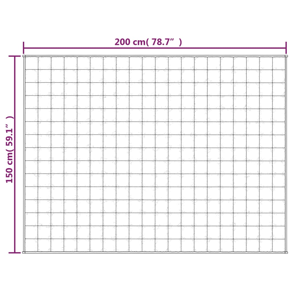 vidaXL Pătură cu greutăți, gri, 150x200 cm, 11 kg, material textil vidaXL Pătură cu greutăți, gri, 150x200 cm, 11 kg, material textil