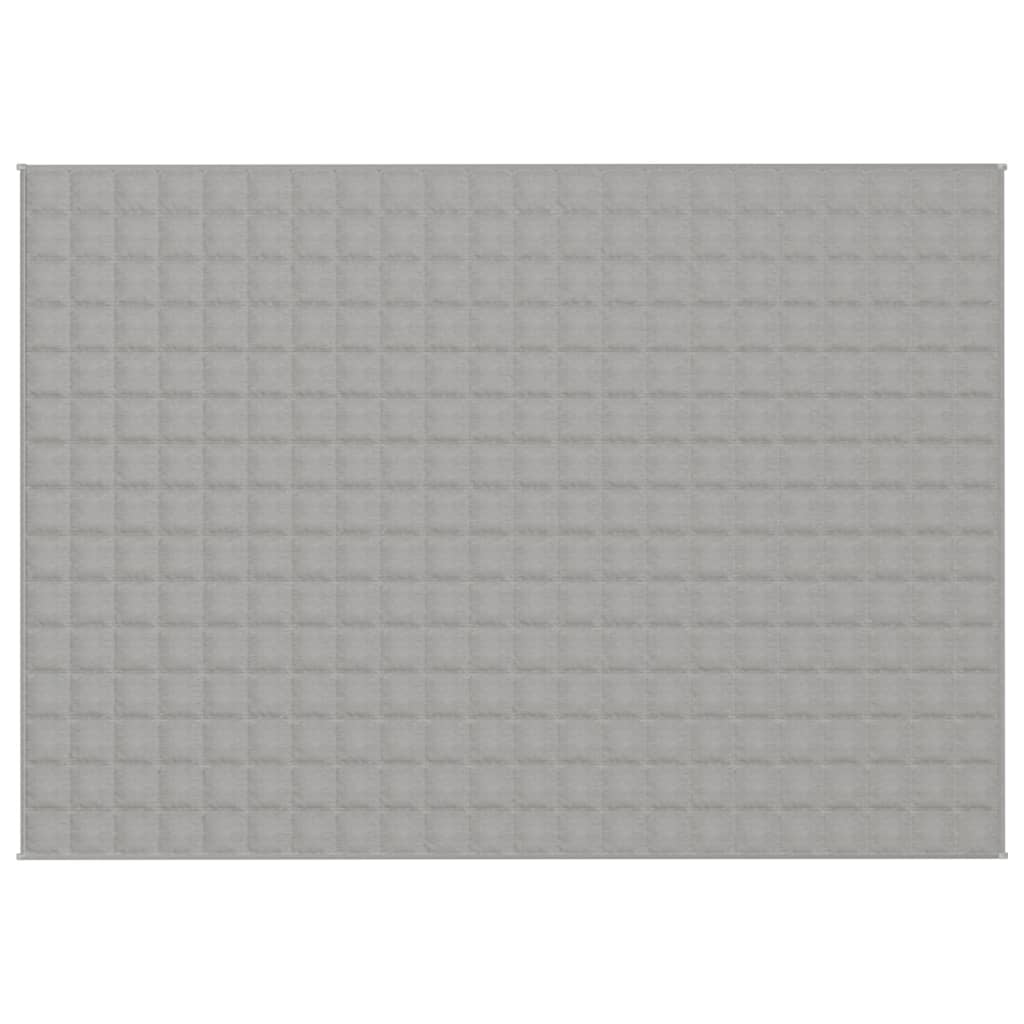 vidaXL Pătură cu greutăți, gri, 155x220 cm, 7 kg, material textil vidaXL Pătură cu greutăți, gri, 155x220 cm, 7 kg, material textil