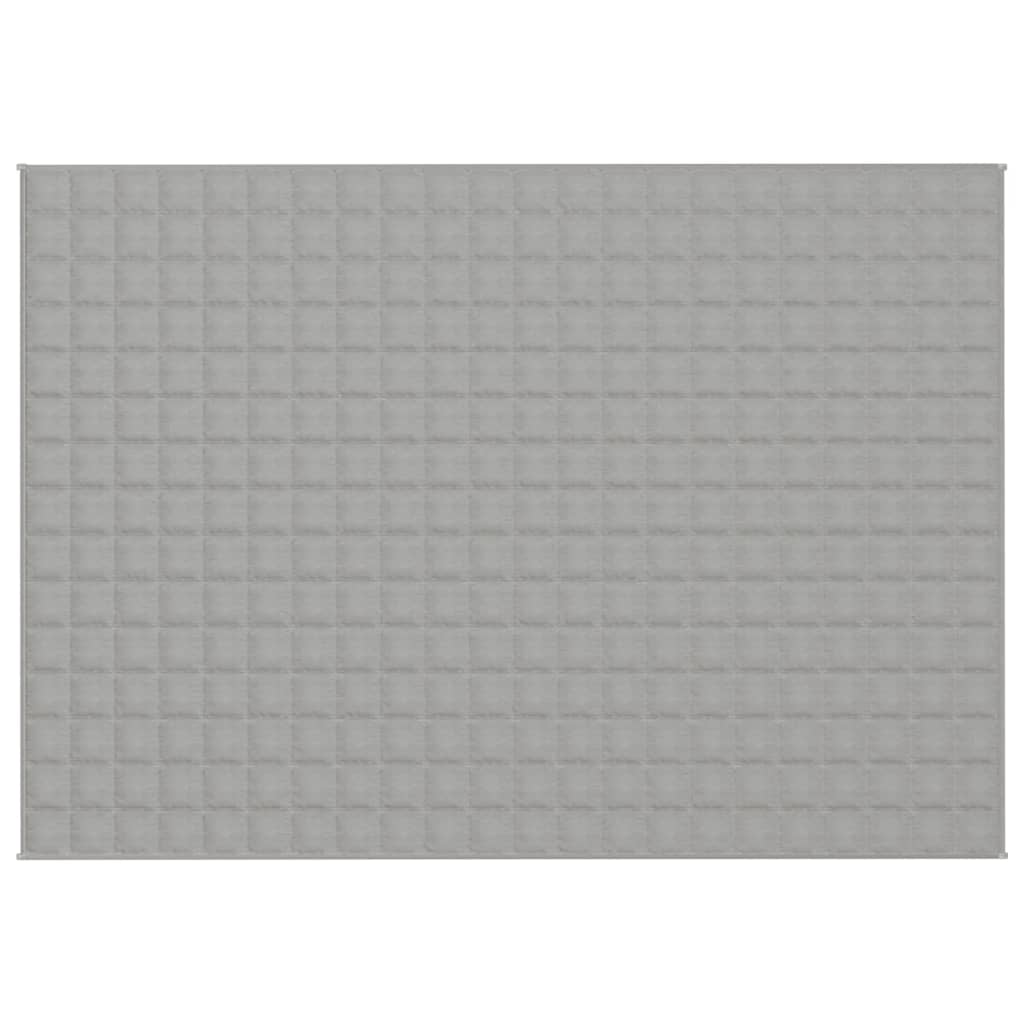 vidaXL Pătură cu greutăți, gri, 155x220 cm, 11 kg, material textil vidaXL Pătură cu greutăți, gri, 155x220 cm, 11 kg, material textil