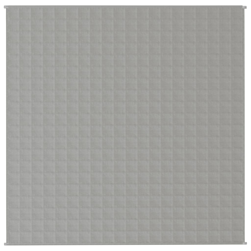 vidaXL Pătură cu greutăți, gri, 200x200 cm, 13 kg, material textil vidaXL Pătură cu greutăți, gri, 200x200 cm, 13 kg, material textil