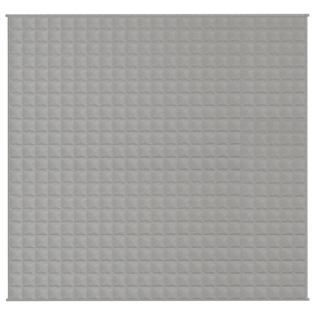 vidaXL Pătură cu greutăți, gri, 200x235 cm, 15 kg, material textil vidaXL Pătură cu greutăți, gri, 200x235 cm, 15 kg, material textil