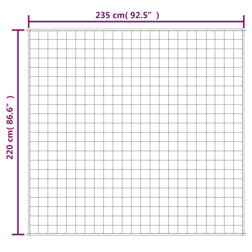 vidaXL Pătură cu greutăți, gri, 200x235 cm, 15 kg, material textil vidaXL Pătură cu greutăți, gri, 200x235 cm, 15 kg, material textil