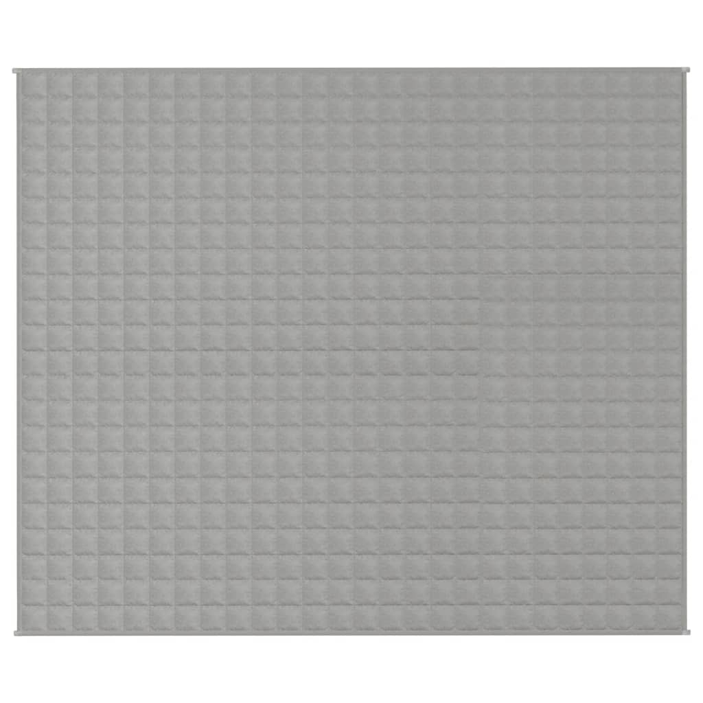vidaXL Pătură cu greutăți, gri, 200x260 cm, 11 kg, material textil