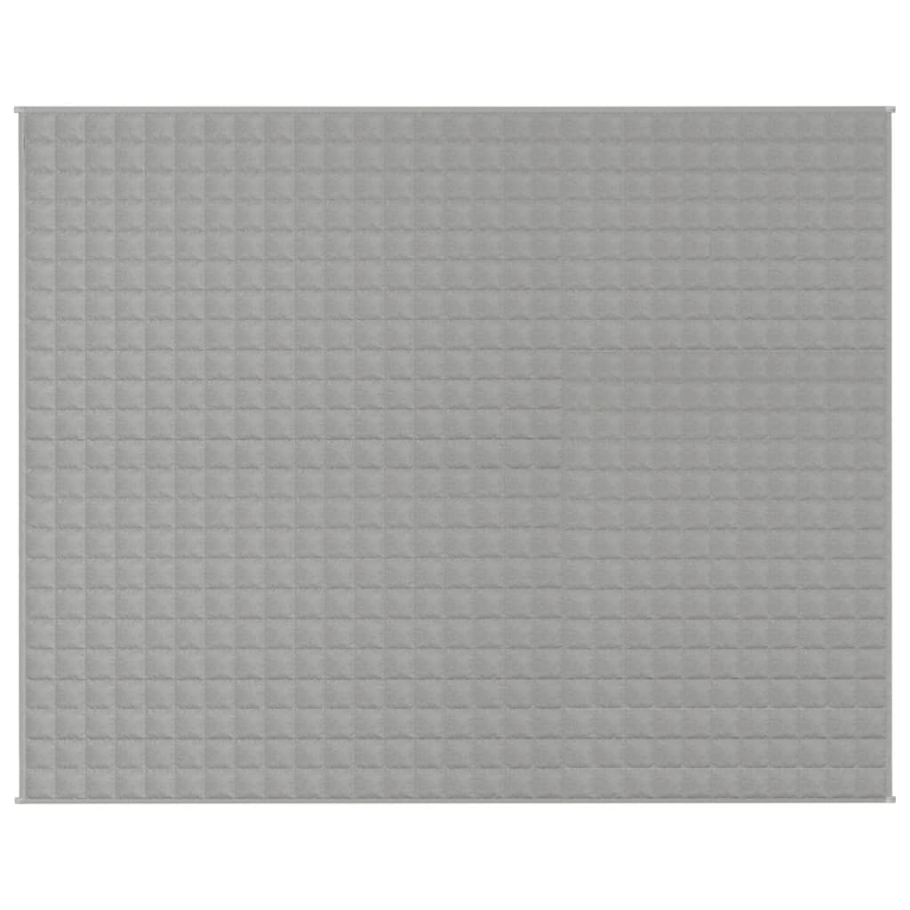 vidaXL Pătură cu greutăți, gri, 235x290 cm, 11 kg, material textil vidaXL Pătură cu greutăți, gri, 235x290 cm, 11 kg, material textil
