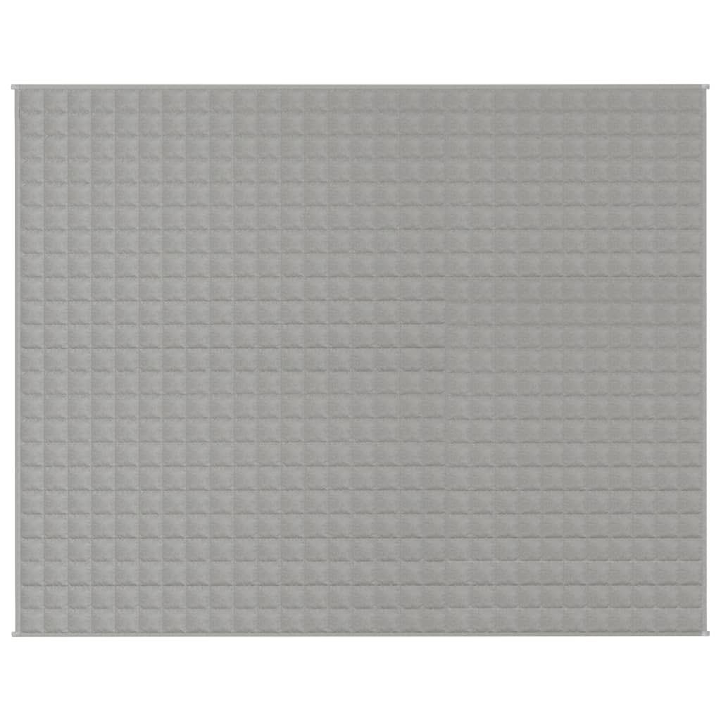 vidaXL Pătură cu greutăți, gri, 235x290 cm, 15 kg, material textil