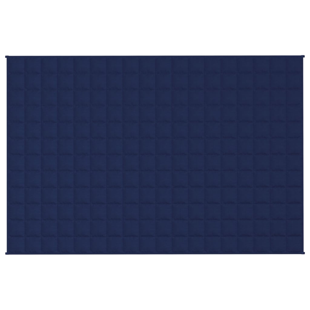 vidaXL Pătură cu greutăți, albastru, 120x180 cm, 5 kg, material textil vidaXL Pătură cu greutăți, albastru, 120x180 cm, 5 kg, material textil