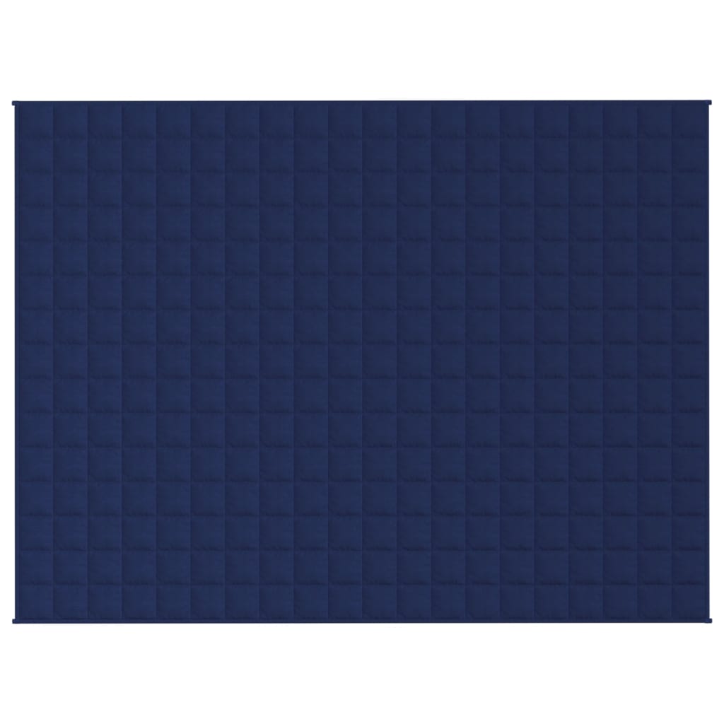vidaXL Pătură cu greutăți, albastru, 150x200 cm, 11 kg, textil