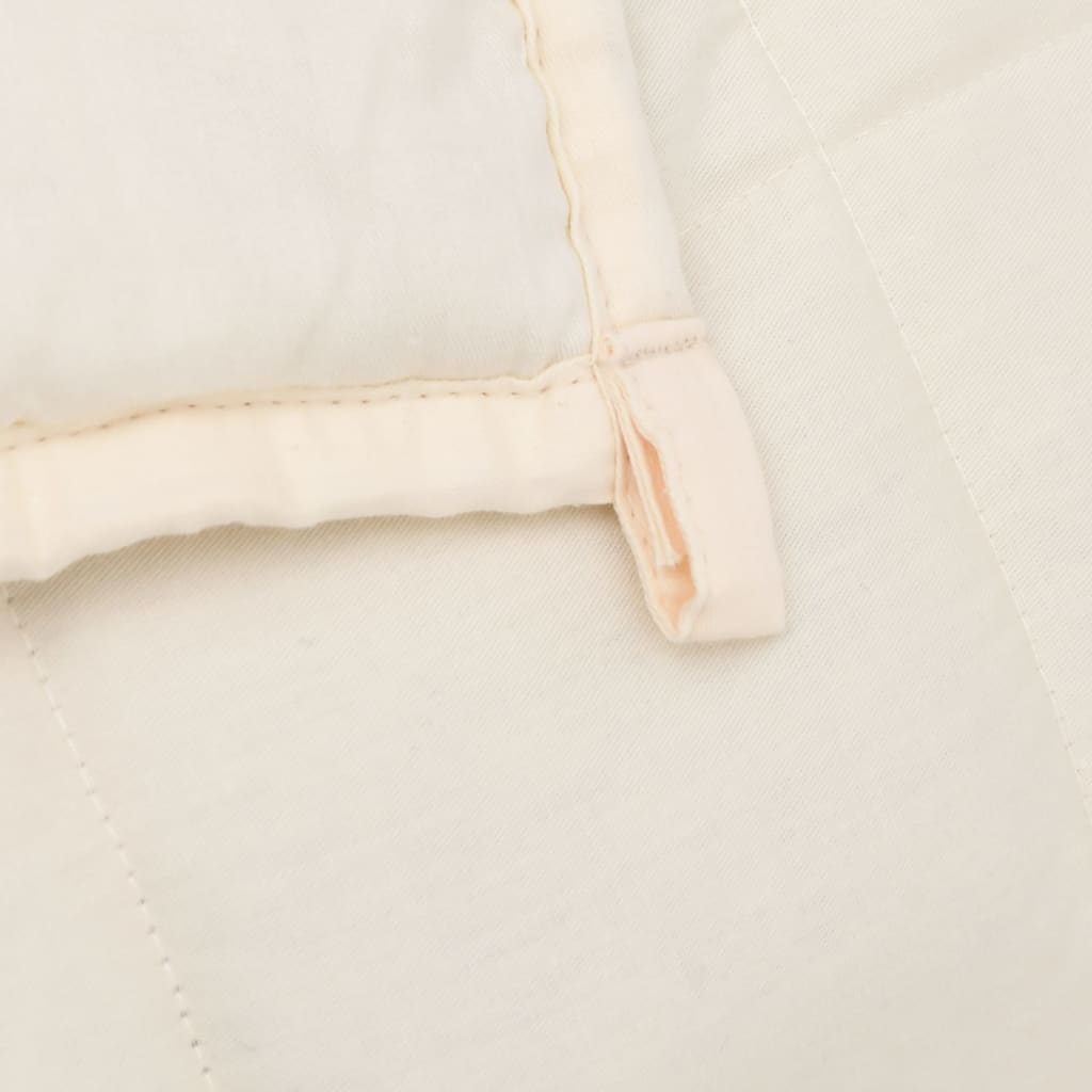vidaXL Pătură cu greutăți, crem deschis, 235x290 cm, 11 kg, textil vidaXL Pătură cu greutăți, crem deschis, 235x290 cm, 11 kg, textil